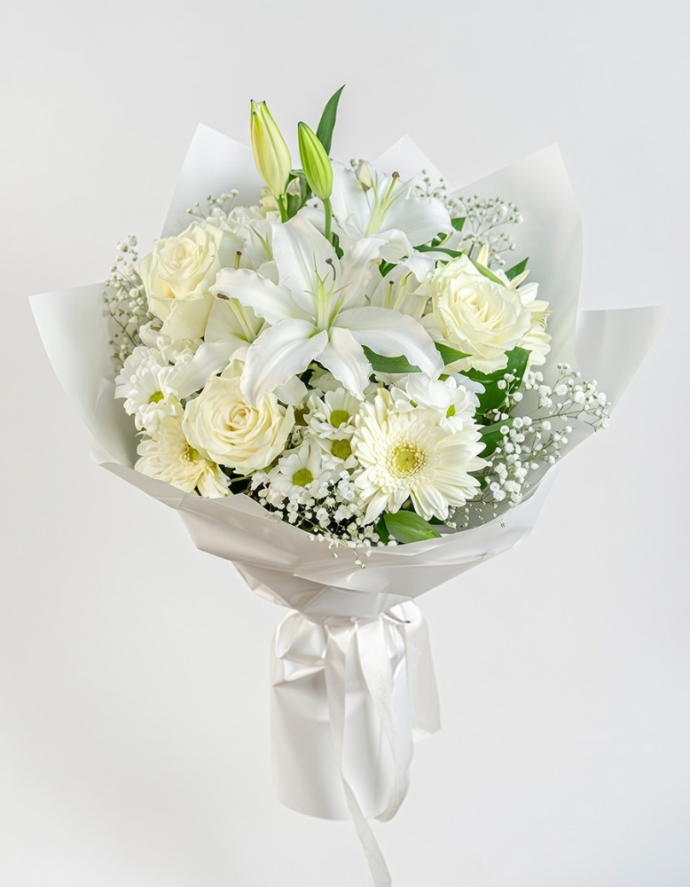 Beyaz Kır Çiçeği Buketi